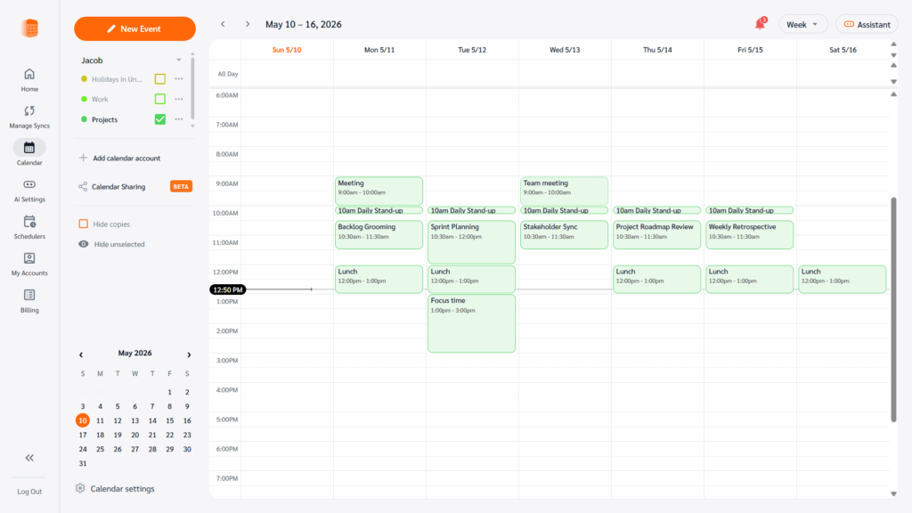 CalendarBridge calendar view